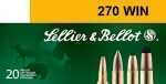 270 Winchester 20 Rounds Ammunition Sellier & Bellot 150 Grain Soft Point